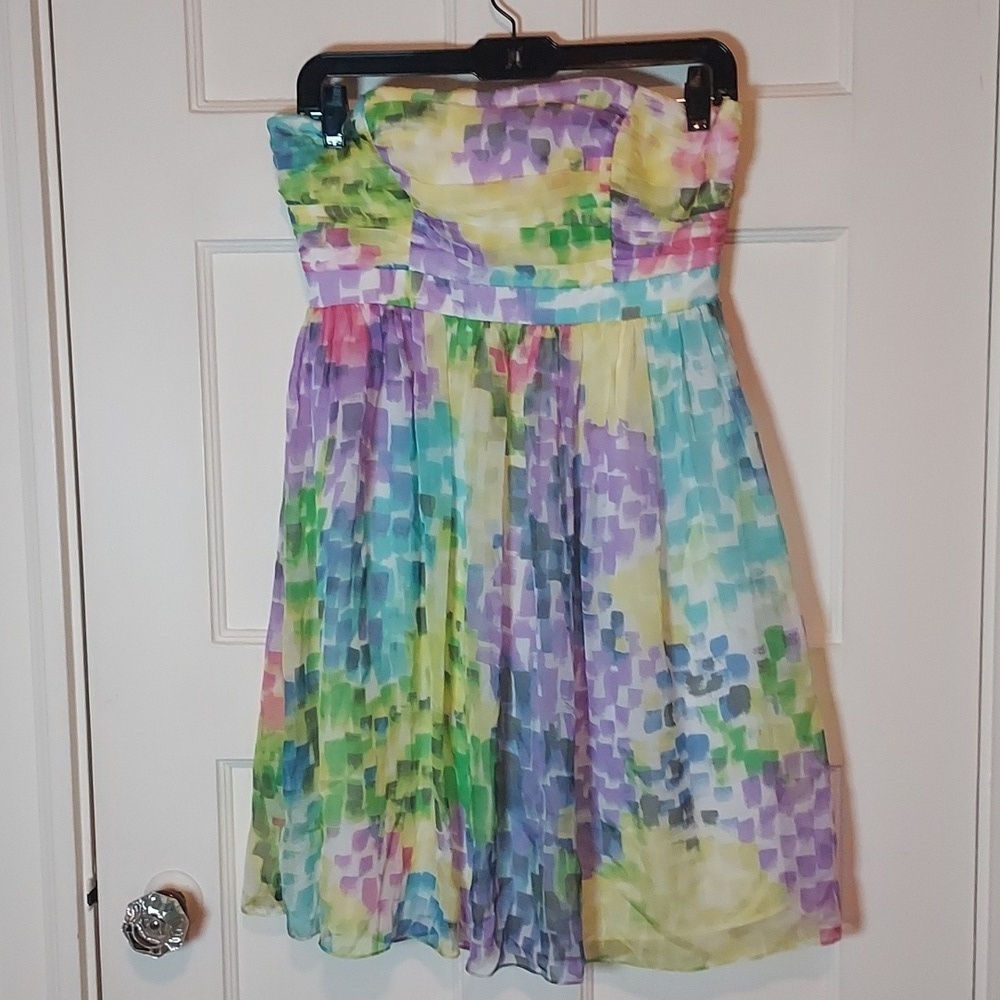 Milly Strapless Multicolor Dress